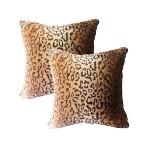 leopard faux fur cushion cover fur pillow 58 1200 1