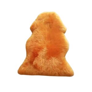 orange sheepskin rug orange sheepskin rug 1 1200