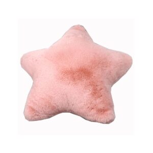 pink star fur cushion fur cushion cover 6 1200