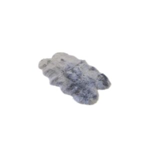 quad sheepskin rug greyquad 1200
