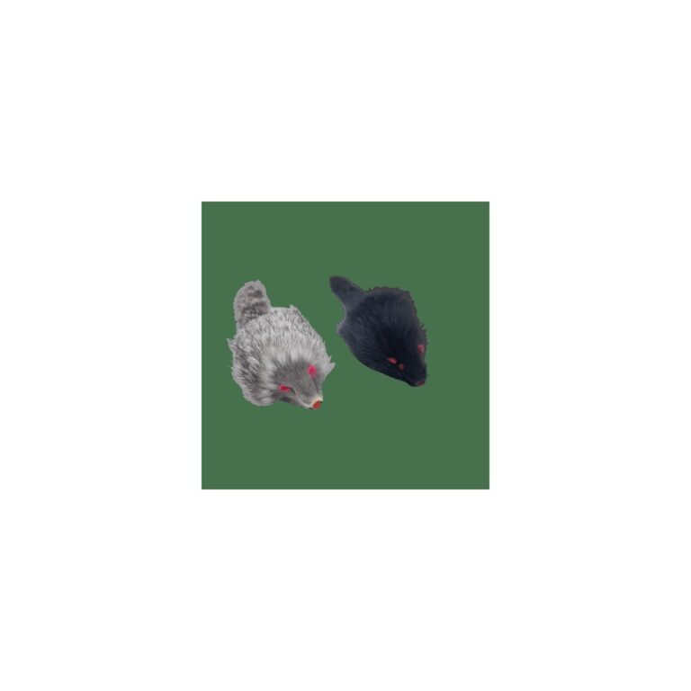 Rabbit fur mice soft toys by Cornovo Home