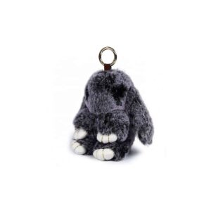 real fur bunny keychain rabbit fur furry fluffy 1 1200