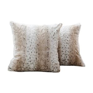 snow leopard faux rabbit fur cushion cover fur cushion 5 1 1200
