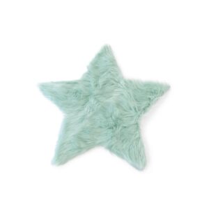 star fur rug mint faux fur star area rug 1200