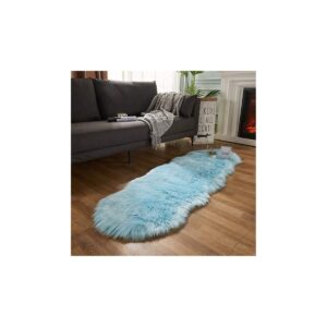 ultra soft faux fur rug light blue ultra faux fur rug 1200