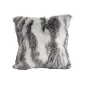 white and black fur cushion fur cushion 1200