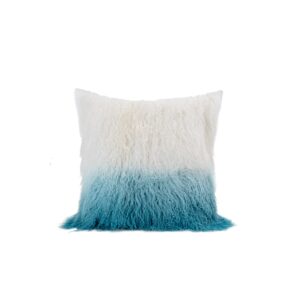 white and blue mongolian fur cushion white and blue mongolian fur cushion 1200