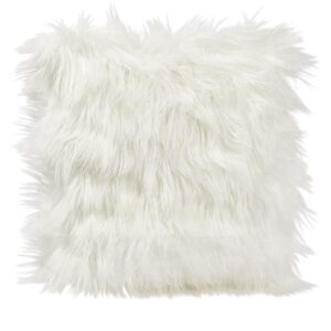 white faux fur cushion throw white faux fur cushion throw 1200