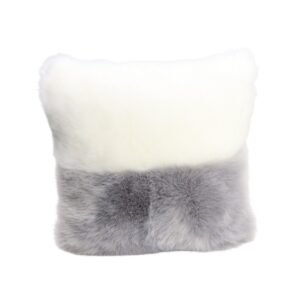 white grey faux fur cushion cover fur pillow 70 1200