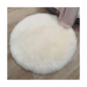 white round sheepskin rug round fur rugs 1200