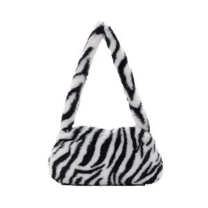 zebra faux fur bag faux fur bag 1200