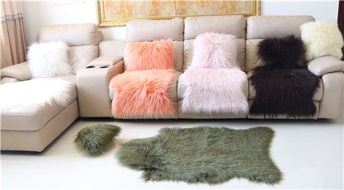 Color and novelty for custom faux fur rug wholesale