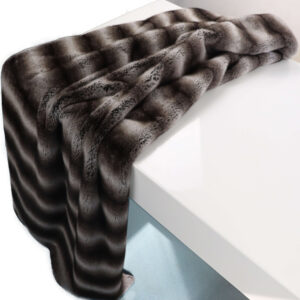 luxury faux fur throw blanket