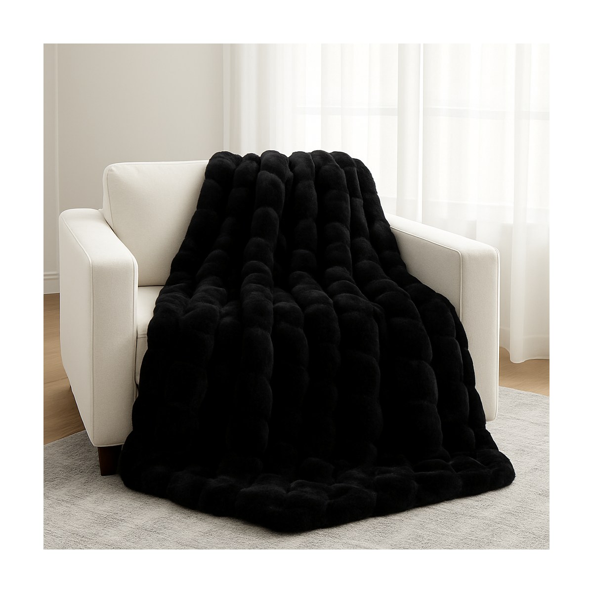 bubble fur area rug