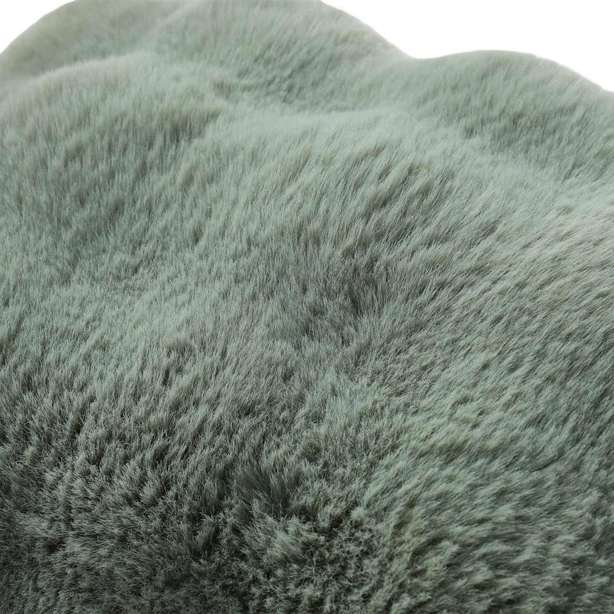 Sea Spray Bubble Faux Fur Throw Pillow, 14x20 — gallery view 4