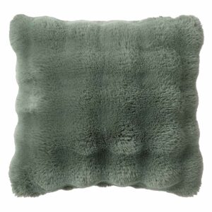 Sea Spray Bubble Faux Fur Throw Pillow, 18 inch — product view