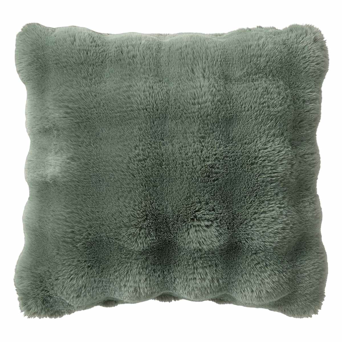 Sea Spray Bubble Faux Fur Throw Pillow, 18 inch — product view