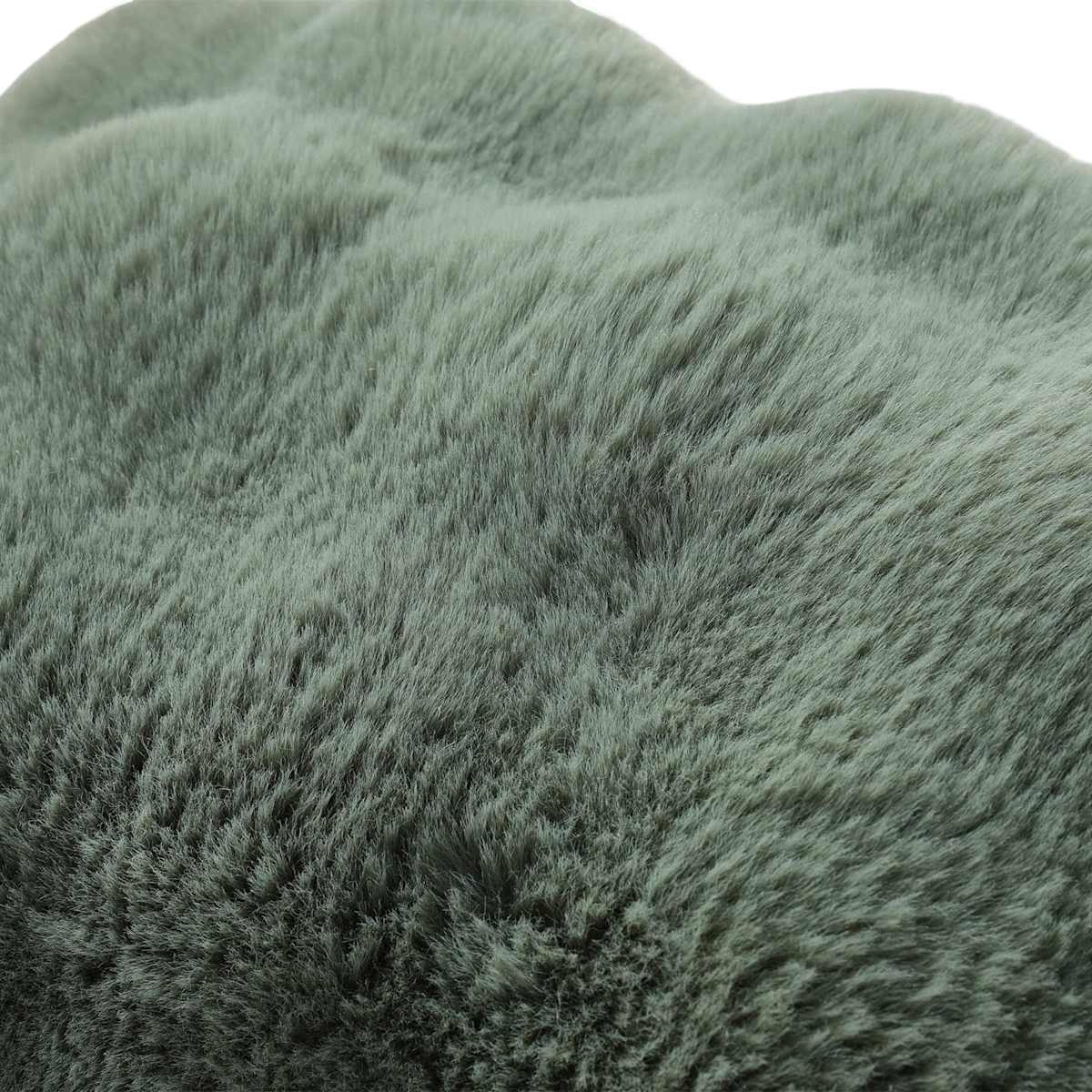 Sea Spray Bubble Faux Fur Throw Pillow, 18 inch — gallery view 4