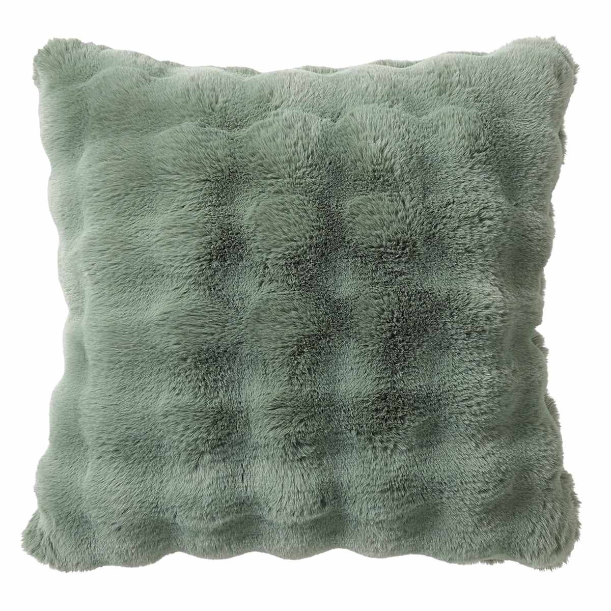 Sea Spray Bubble Faux Fur Throw Pillow, 24 inch — product view